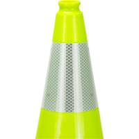 Premium Traffic Cone, 18", Lime Green, 6" Reflective Collar(s) Toolneeds Inc.