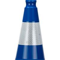 Premium Traffic Cone, 28", Blue, 4" Reflective Collar(s) Toolneeds Inc.