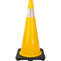 Premium Traffic Cone, 28", Yellow, 4" Reflective Collar(s) Toolneeds Inc.