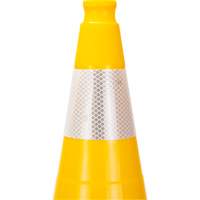 Premium Traffic Cone, 28", Yellow, 4" Reflective Collar(s) Toolneeds Inc.
