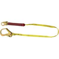 External Energy Absorber Lanyard with 2-1/4" Hook, 6', Snap Hook Center, Snap Hook Leg Ends, Polyester Toolneeds Inc.