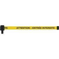 PLUS Banner, Attention - Entr&eacute;e Interdite, 15', Black and Yellow Tape Toolneeds Inc.