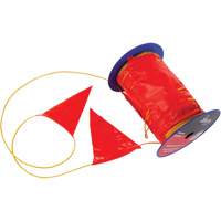 Warning Line with Flags, 328' L, Orange/Yellow Toolneeds Inc.