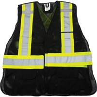 CSA Compliant Surveyor Vest, Black, Medium, Polyester Toolneeds Inc.