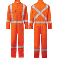 Bizflame&reg; 88/12 Iona 7 oz. FR510 FR Coverall, Size 36, Orange Toolneeds Inc.