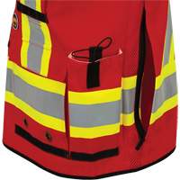 6678 High-Visibility Antimicrobial Mesh-Back Surveyor Vest, Red, Small, Polyester Toolneeds Inc.