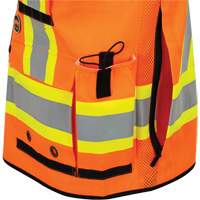 6680 High-Visibility Antimicrobial Mesh-Back Surveyor Vest, High Visibility Orange, Small, Polyester Toolneeds Inc.