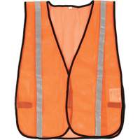 Compact Mesh Safety Vest, High Visibility Orange, Polyester Toolneeds Inc.