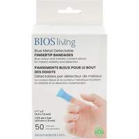 Blue Bandages, Fingertip, 3", Fabric Metal Detectable, Sterile Toolneeds Inc.