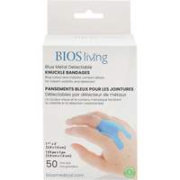 Blue Bandages, Knuckle, 3", Fabric Metal Detectable, Sterile Toolneeds Inc.