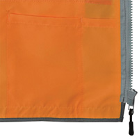 Pioneer Mesh Back Zip Front Surveyor Safety Vest, High Visibility Orange, Small, Polyester Toolneeds Inc.