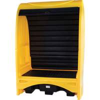 2-Drum Hard Cover Spill Pallet, 43.11" L x 61.61" W x 83.07" H, 1433 lbs. Load Capacity Toolneeds Inc.