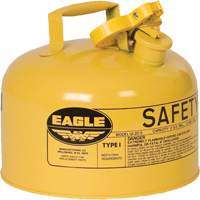 Bidon de s&eacute;curit&eacute; pour le diesel, Type I, Acier galvanis&eacute;, 2,5 gal. US, Jaune, Homologu&eacute; FM/List&eacute; UL/ULC Toolneeds Inc.