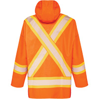 R804 Hurricane Rain Jacket, Small, High Visibility Orange Toolneeds Inc.