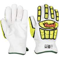 Cut and Impact-Resistant Gloves, Small, Goatskin Palm, Gauntlet Cuff Toolneeds Inc.