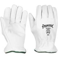 Cut-Resistant Driver's Gloves, Small, Grain Goatskin Palm Toolneeds Inc.