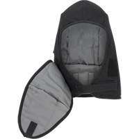 Pioneer 766A Flame-Resistant Quilted Hard Hat Liner with Detachable Mouthpiece, Black/Grey, Cotton/FR-Tech&reg;/Modacrylic/Nylon Toolneeds Inc.