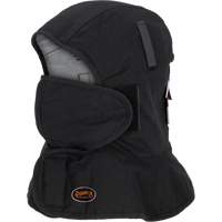 Pioneer 765A Flame-Resistant Quilted Hard Hat Liner with Long Neck & Detachable Mouthpiece, Black/Grey, Cotton/FR-Tech&reg;/Modacrylic/Nylon Toolneeds Inc.