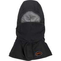 Pioneer 765A Flame-Resistant Quilted Hard Hat Liner with Long Neck & Detachable Mouthpiece, Black/Grey, Cotton/FR-Tech&reg;/Modacrylic/Nylon Toolneeds Inc.