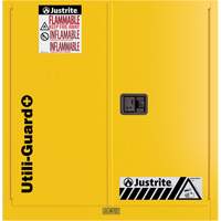 Utili-Guard+ Flammable Safety Cabinet, 30 gal., 1 Door, 43" W x 44" H x 22" D Toolneeds Inc.