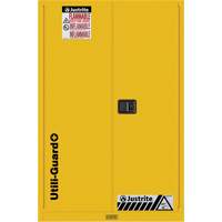 Utili-Guard+ Flammable Safety Cabinet, 45 gal., 2 Door, 43" W x 65" H x 22" D Toolneeds Inc.