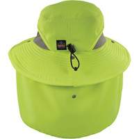 Chapeau de garde forestier 8934 Chill-Its avec prot&egrave;ge-nuque, petit/moyen, Lime haute visibilit&eacute; Toolneeds Inc.