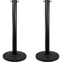 Industrial Stanchion, 37" High, Black Toolneeds Inc.