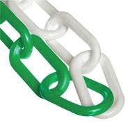 Bicolour Plastic Barrier Chain, Green/White Toolneeds Inc.