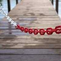 Bicolour Plastic Barrier Chain, Green/White Toolneeds Inc.