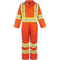 High-Visibility Unlined Coveralls, Small, High Visibility Orange Toolneeds Inc.
