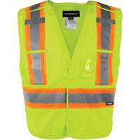 Gilet haute visibilit&eacute; &agrave; d&eacute;tachement rapide en 5 points, Orange haute visibilit&eacute;, Moyen/Petit, Polyester Toolneeds Inc.