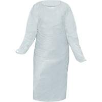 CoverMe Gown with Thumbholes, One Size, White, Polyethylene Toolneeds Inc.