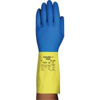 Gants r&eacute;sistants aux produits chimiques AlphaTec 87-224, Taille 7, 12,8" lo, N&eacute;opr&egrave;ne/Latex de caoutchouc, Doublure en Coton/Ouat&eacute;e, 26,8 mils Toolneeds Inc.