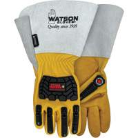 Storm Trooper Water-Resistant Gloves, Small, Cowhide Palm, Gauntlet Cuff Toolneeds Inc.