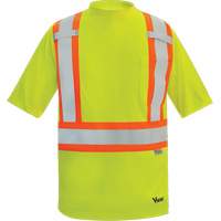 T-shirt de s&eacute;curit&eacute; doubl&eacute; de bambou Viking, Polyester, Petit, Jaune lime haute visibilit&eacute; Toolneeds Inc.