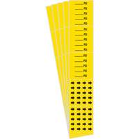 "PSI" Pipe Markers, Self-Adhesive, 2-1/4" H x 2-3/4" W, Black on Yellow Toolneeds Inc.