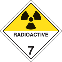 Plaque-&eacute;tiquette TMD mati&egrave;res radioactives, Plastique Toolneeds Inc.