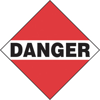 Plaque-&eacute;tiquette TMD danger chargement commun, Aluminium Toolneeds Inc.