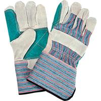 Standard Quality Double Palm Fitters Glove, Large, Split Cowhide Palm, Cotton Inner Lining Toolneeds Inc.