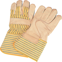 Standard-Duty Dry-Palm Fitters Gloves, Large, Grain Cowhide Palm, Cotton Inner Lining Toolneeds Inc.
