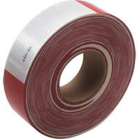 3M Scotchlite Diamond Grade Conspicuity Sheeting Series 983, 2" W x 150' L, Red & White Toolneeds Inc.