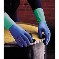 Protector Gloves, Size 6/Small/6.5, 13" L, Nitrile/Rubber Latex, Flock-Lined Inner Lining, 28-mil Toolneeds Inc.