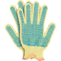 Knit Gloves with Dots, Size Small/7, 7 Gauge, PVC Coated, Kevlar&reg; Shell, ANSI/ISEA 105 Level 2 Toolneeds Inc.