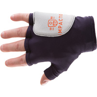 Palm/Side Fingerless Protection Gloves - Right, X-Small, Suede Palm, Slip-On Cuff Toolneeds Inc.
