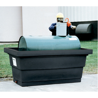 Poly-Tank&reg; Containment Unit 275 With Drain, 82.3" L x 45" W x 35.3" H, 275 US gal. Capacity Toolneeds Inc.