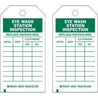 Inspection Record Tags, Polyester, 4" W x 7" H, English Toolneeds Inc.