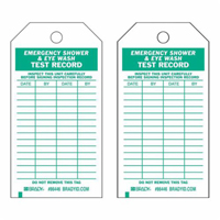 Test Record Tags, Polyester, 4" W x 7" H, English Toolneeds Inc.
