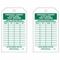 Test Record Inspection Tags, Paper, 4" W x 7" H, English Toolneeds Inc.