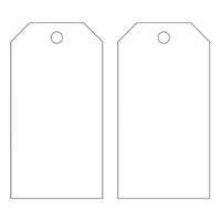 Blank Accident Prevention Tags, Metal, 3" W x 5-3/4" H Toolneeds Inc.