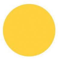 &eacute;tiquettes rondes inscriptibles, Cercle, 1,5" lo x 1,5" la, Jaune Toolneeds Inc.